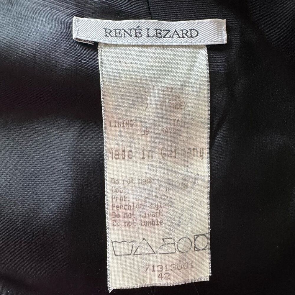 Rene Lezard Black Buckle Jacket By Botto Giuseppe & Figli - Picture 6 of 10